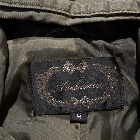 Ambiance Army Green Utility Jacket with Hood - Picture 5 of 6